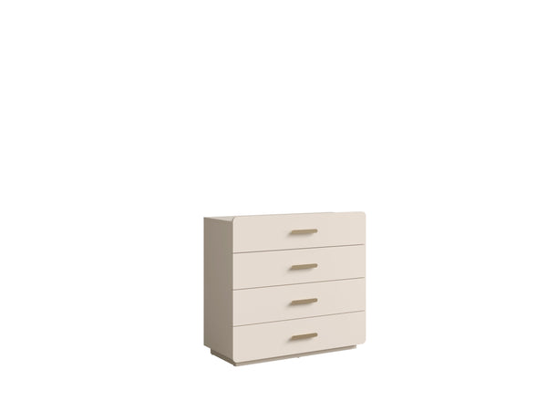 Komoda TERRA 100 cm beżowa z 4 szufladami, widok 2