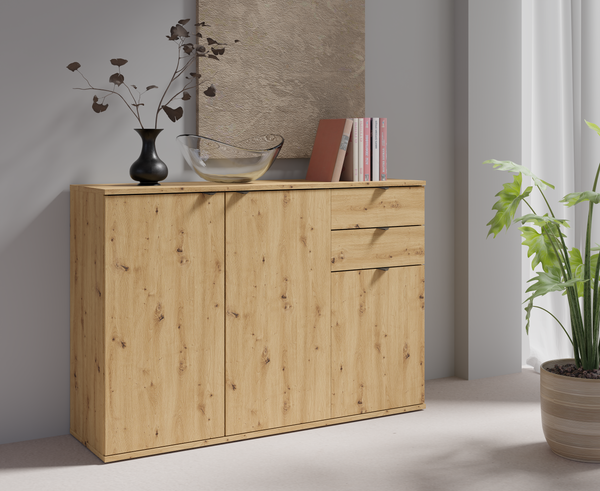 Komoda MODO 120 cm dąb artisan z szufladami