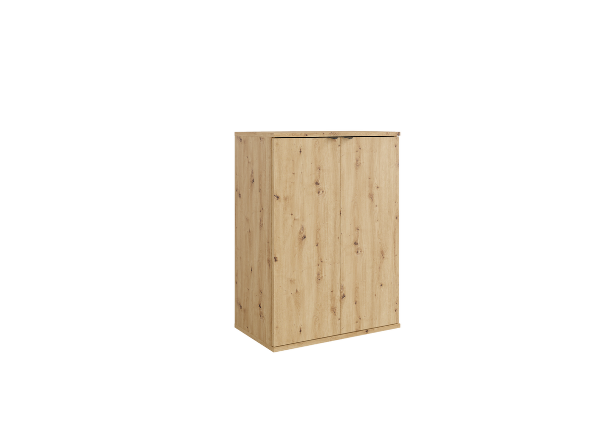 Komoda MODO 60 cm w dekorze dębu artisan, dwudrzwiowa, z półką