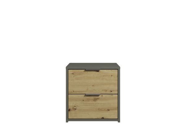Szafki nocne OMBRA grafitowe z dębem artisan, komplet 2 szt., widok 2