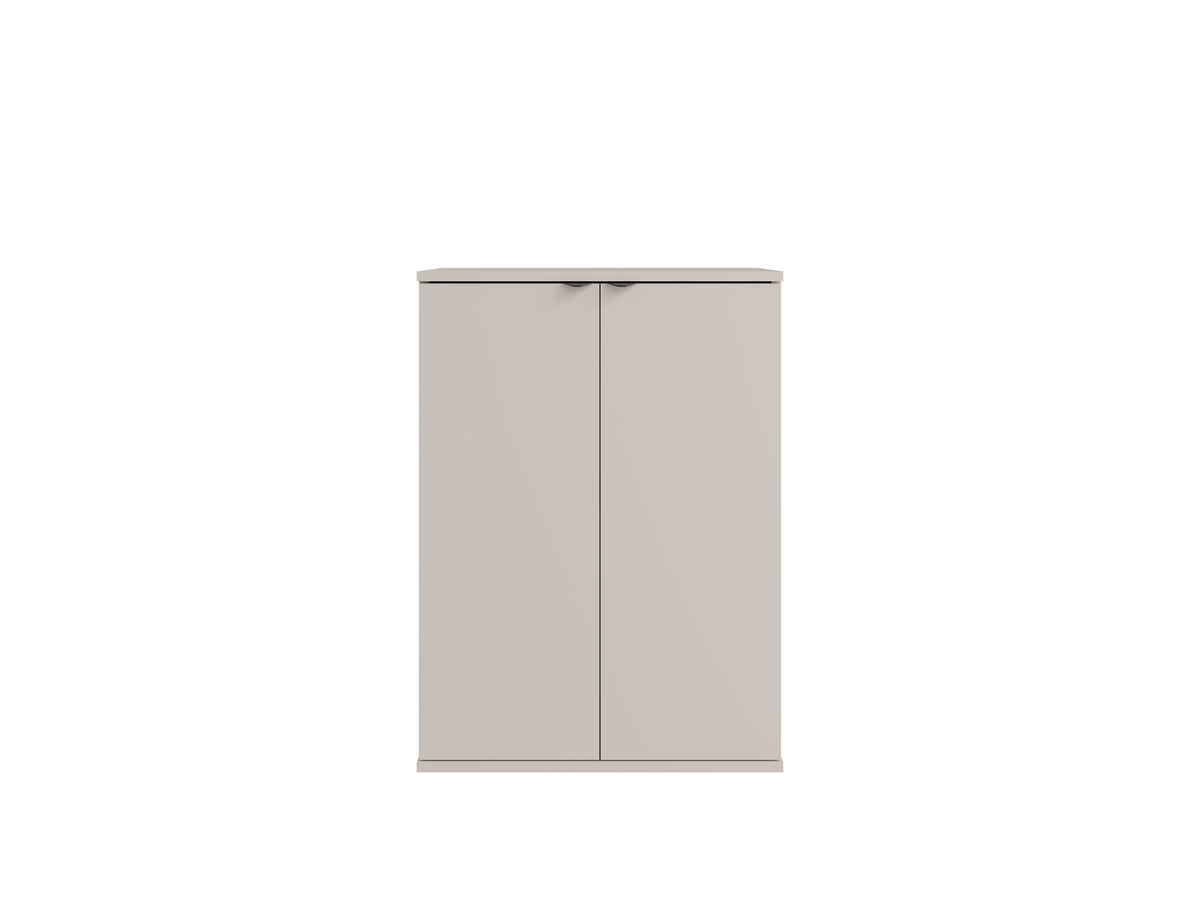 Komoda MODO 60 cm beżowa, dwudrzwiowa, z półką, ujęcie 3