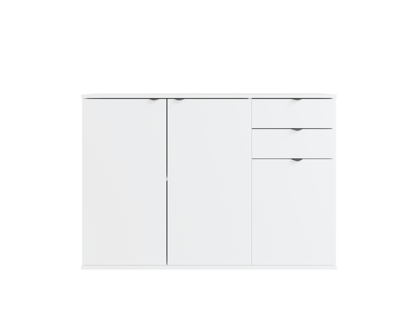 Komoda MODO 120 cm biała z szufladami, widok 2