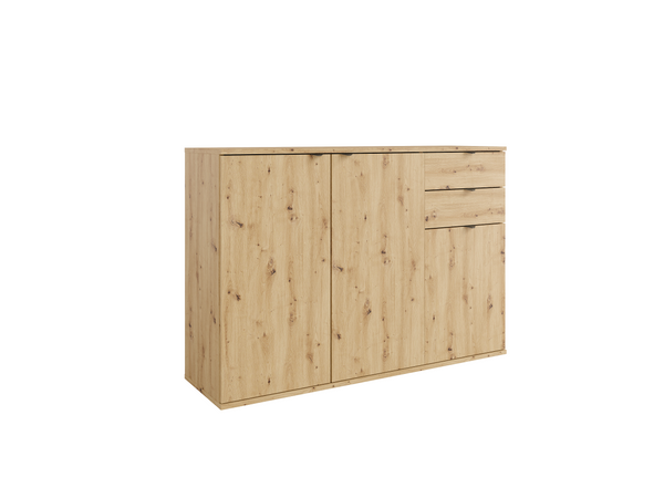 Komoda MODO 120 cm dąb artisan z szufladami, widok 2